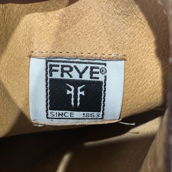 Frye Brown Leather Knee-High Boots Buckle Strap Women’s Size 8B - Picture 8 of 9